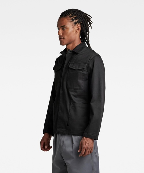 G-STAR（ジースター）の「CHORE OVERSHIRT/カバーオール/チョアジャケット（カバーオール・メンズ・ダークブラック/ブルー・LARGE/MEDIUM/SMALL/X-LARGE/X-SMALL）」の3枚目の写真
