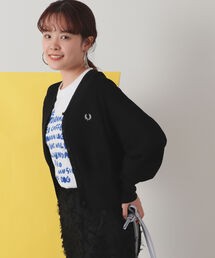 Ray BEAMS | FRED PERRY × Ray BEAMS / 別注 Vネック カーディガン(カーディガン/ボレロ)