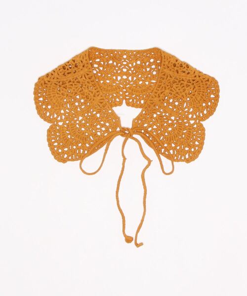 emesuelee（エメスーリー）の「ニットレース付け襟 ナチュラル 可愛い 春夏（付け襟・レディース・キャメル/ベージュ/イエロー/ブルー/ブラック・フリー）」の19枚目の写真