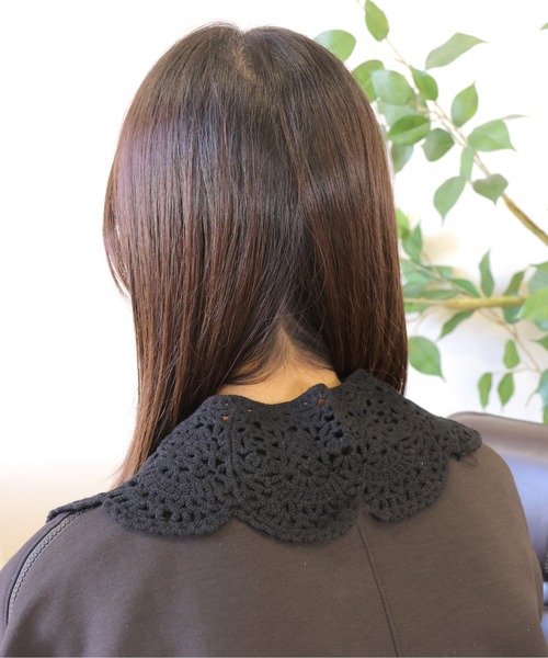 emesuelee（エメスーリー）の「ニットレース付け襟 ナチュラル 可愛い 春夏（付け襟・レディース・キャメル/ベージュ/イエロー/ブルー/ブラック・フリー）」の16枚目の写真