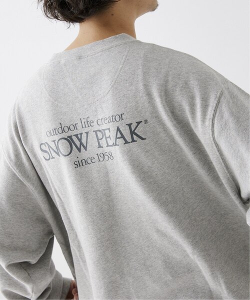 Snow Peak（スノーピーク）の「【SNOWPEAK / スノーピーク】別注 Classic Logo Printed スウェット（スウェット・メンズ・ライトグリーン/ベージュ/ブラック/チャコールグレー・MEDIUM/LARGE）」の8枚目の写真