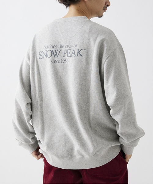Snow Peak（スノーピーク）の「【SNOWPEAK / スノーピーク】別注 Classic Logo Printed スウェット（スウェット・メンズ・ライトグリーン/ベージュ/ブラック/チャコールグレー・MEDIUM/LARGE）」の12枚目の写真