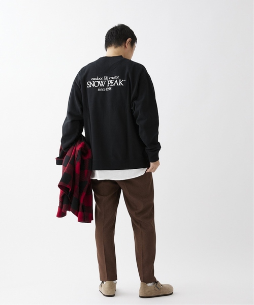 Snow Peak（スノーピーク）の「【SNOWPEAK / スノーピーク】別注 Classic Logo Printed スウェット（スウェット・メンズ・ライトグリーン/ベージュ/ブラック/チャコールグレー・MEDIUM/LARGE）」の19枚目の写真