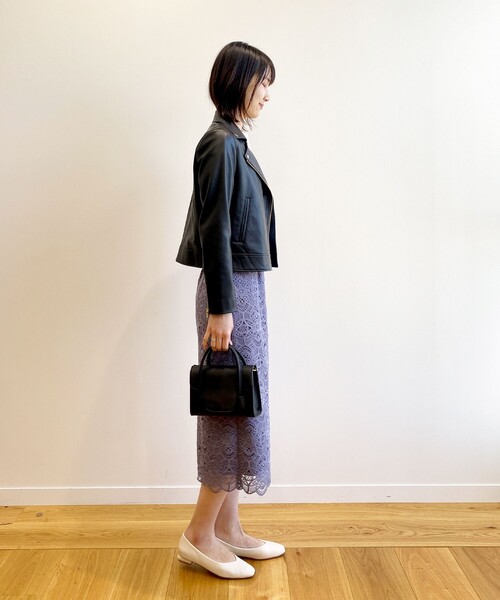 OPAQUE.CLIP(オペークドットクリップ)の「◆デザインヒールフラットパンプス【抗菌防臭加工】(その他シューズ・レディース・オフホワイト/シルバー/ブラック・03/02/01)」の12枚目の写真