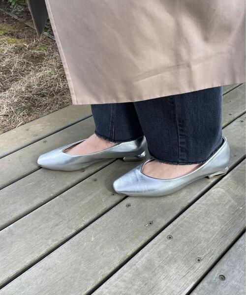 OPAQUE.CLIP(オペークドットクリップ)の「◆デザインヒールフラットパンプス【抗菌防臭加工】(その他シューズ・レディース・オフホワイト/シルバー/ブラック・03/02/01)」の17枚目の写真