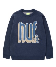 ハフ ニット HUF ハフ セーター PAID IN FULL CREW SWEATER ニット クルー