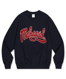 『mahagrid/マハグリッド』CURVED LOGO SWEATSHIRT/カーブドロゴ スウェットシャツ