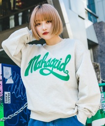『mahagrid/マハグリッド』CURVED LOGO SWEATSHIRT/カーブドロゴ スウェットシャツ