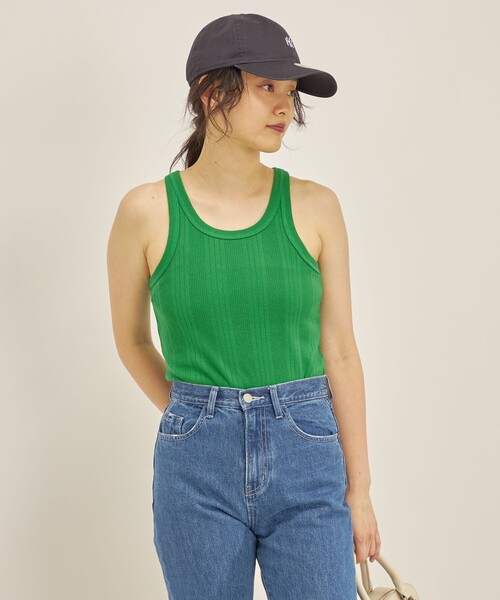 ランダムテレコアメリカンスリーブタンクトップ