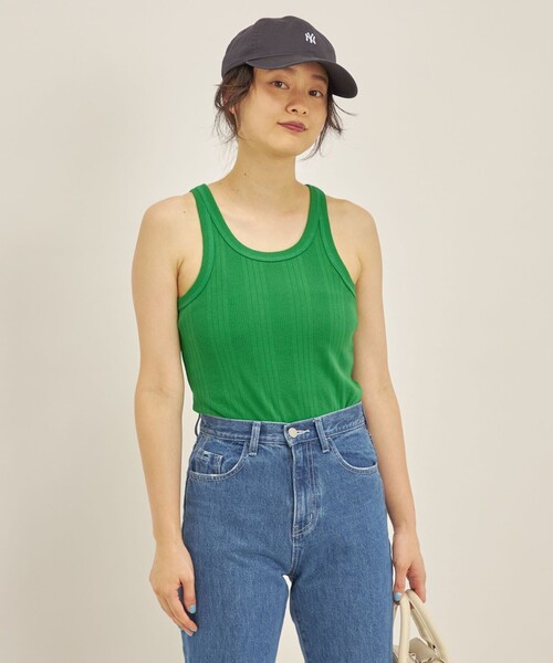 ランダムテレコアメリカンスリーブタンクトップ