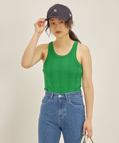 ランダムテレコアメリカンスリーブタンクトップ