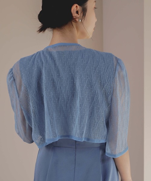 kaene（カエン）の「ボレロレイヤードドレス（ドレス・レディース・ブラック/サックスブルー・36/38/34）」の18枚目の写真