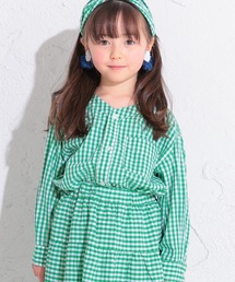 Ocean&Ground | ギンガムチェックシャツカーディガン(90～140cm)(カーディガン/ボレロ)