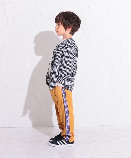 Ocean&Ground(オーシャン&グラウンド)の「ギンガムチェックシャツカーディガン(90~140cm)(カーディガン/ボレロ・キッズ・ブラック/グリーン・100/110/140/130/120/90)」の5枚目の写真