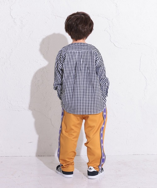 Ocean&Ground(オーシャン&グラウンド)の「ギンガムチェックシャツカーディガン(90~140cm)(カーディガン/ボレロ・キッズ・ブラック/グリーン・100/110/140/130/120/90)」の6枚目の写真