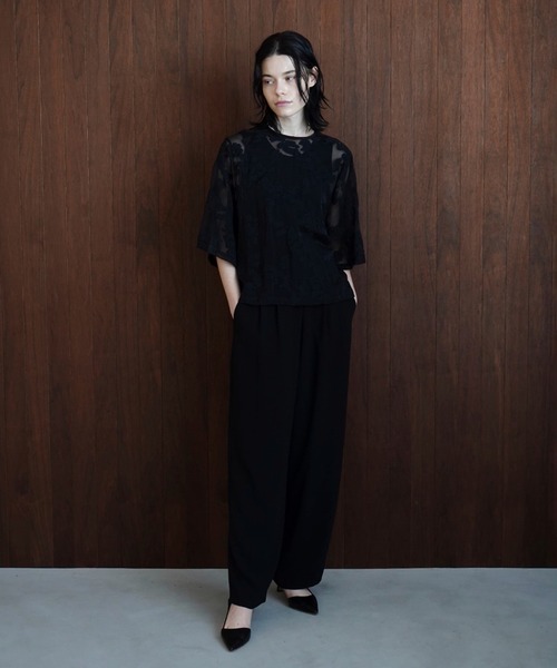 CLANE(クラネ)の「BASIC TUCK PANTS(その他パンツ・レディース・ブラック/グレー系その他/ライトパープル/グリーン・1/0/2)」の18枚目の写真