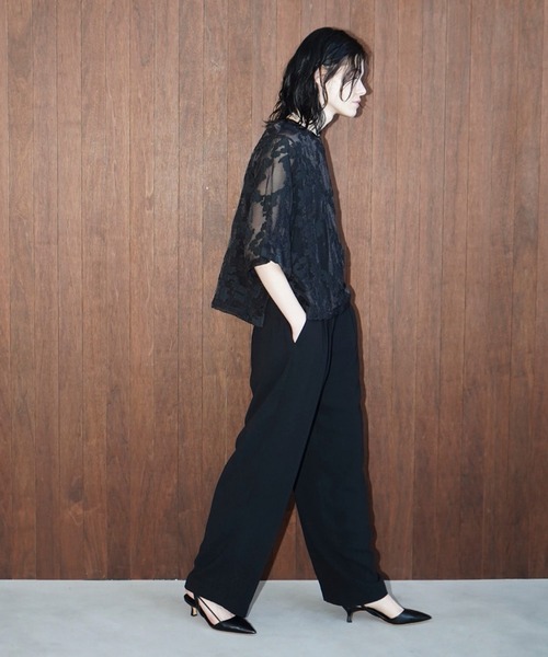CLANE(クラネ)の「BASIC TUCK PANTS(その他パンツ・レディース・ブラック/グレー系その他/ライトパープル/グリーン・1/0/2)」の19枚目の写真