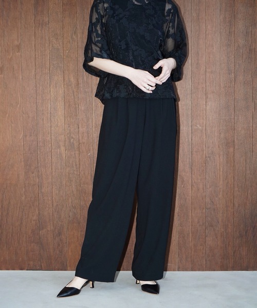 CLANE(クラネ)の「BASIC TUCK PANTS(その他パンツ・レディース・ブラック/グレー系その他/ライトパープル/グリーン・1/0/2)」の20枚目の写真