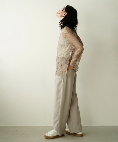 CLANE(クラネ)の「BASIC TUCK PANTS(その他パンツ・レディース・ブラック/グレー系その他/ライトパープル/グリーン・1/0/2)」の15枚目の写真