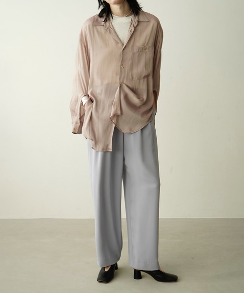 CLANE(クラネ)の「BASIC TUCK PANTS(その他パンツ・レディース・ブラック/グレー系その他/ライトパープル/グリーン・1/0/2)」の5枚目の写真