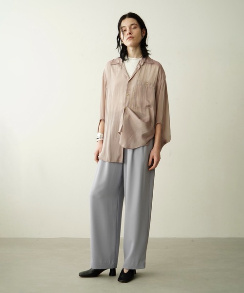 CLANE(クラネ)の「BASIC TUCK PANTS(その他パンツ・レディース・ブラック/グレー系その他/ライトパープル/グリーン・1/0/2)」の7枚目の写真