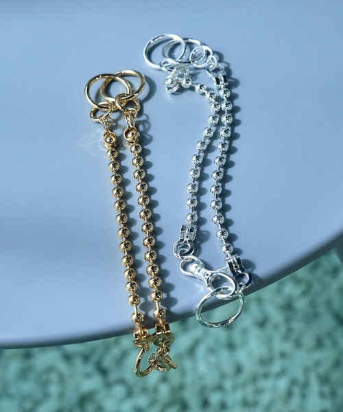 HARE（ハレ）の「Wリングボールチェーンネックレス（ネックレス・レディース・シルバー/ゴールド・FREE）」の4枚目の写真