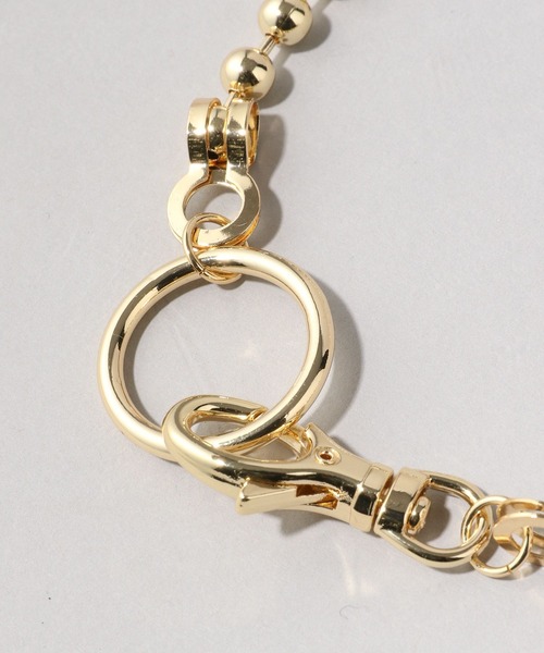 HARE（ハレ）の「Wリングボールチェーンネックレス（ネックレス・レディース・シルバー/ゴールド・FREE）」の18枚目の写真