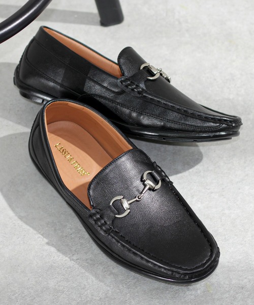 LASSU&FRISS(ラスアンドフリス)の「LASSU&FRISS/ドライビングシューズ ビットローファー(908)(ローファー・メンズ・ホワイト/ダークブラウン/キャメル/ブラック・43/42/44/41/40)」の9枚目の写真