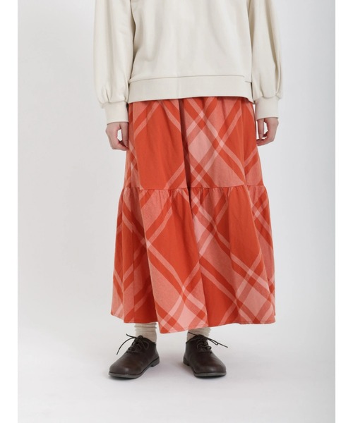 Samansa Mos2(サマンサ モスモス)の「柄アソート裾ティアードスカート(スカート・レディース・モカ/グリーン/キナリ/ピンク/ブラック・フリ-)」の20枚目の写真