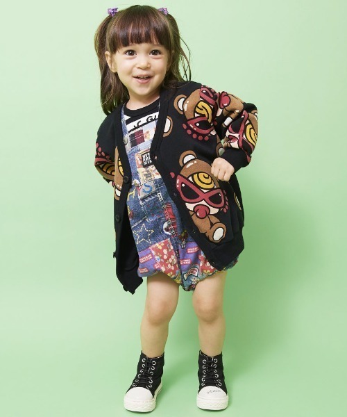HYSTERIC MINI（ヒステリックミニ）の「FAV PATCHWORK総柄 Viscotex サロペット（サロペット/オーバーオール・キッズ・その他・MEDIUM）」の5枚目の写真