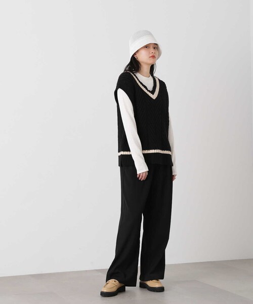 N.（N. Natural Beauty Basic）（エヌエヌナチュラルビューティーベーシック）の「ビット付ローファー（パンプス・レディース・ベージュ/ブラック・23.5cm/24.5cm/22.5cm）」の14枚目の写真