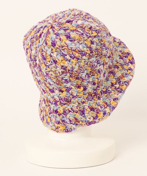 チャイハネ(チャイハネ)の「【チャイハネ】ミックスヤーンチューリップハット(ハット・レディース・パープル/ピンク/ブラック・FREE)」の9枚目の写真