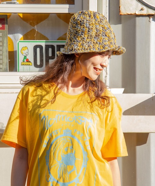 チャイハネ(チャイハネ)の「【チャイハネ】ミックスヤーンチューリップハット(ハット・レディース・パープル/ピンク/ブラック・FREE)」の6枚目の写真