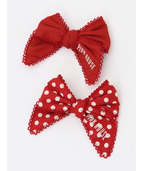 PINK HOUSE（ピンクハウス）の「リボンブローチセット（ブローチ/コサージュ・レディース・ラベンダー/ピンク/レッド/ブラック・フリー）」の4枚目の写真