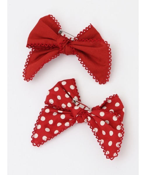 PINK HOUSE（ピンクハウス）の「リボンブローチセット（ブローチ/コサージュ・レディース・ラベンダー/ピンク/レッド/ブラック・フリー）」の12枚目の写真