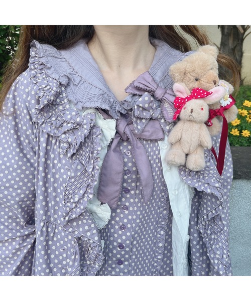 PINK HOUSE（ピンクハウス）の「リボンブローチセット（ブローチ/コサージュ・レディース・ラベンダー/ピンク/レッド/ブラック・フリー）」の6枚目の写真