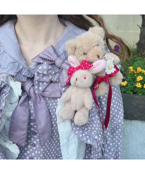 PINK HOUSE（ピンクハウス）の「リボンブローチセット（ブローチ/コサージュ・レディース・ラベンダー/ピンク/レッド/ブラック・フリー）」の7枚目の写真