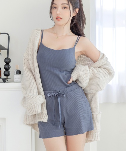 シュシュトン×ハウスノウェア半袖パジャマツーピースセット osharewalker セットアップ メンズ 春夏 部屋着 半袖 五分袖