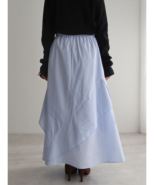 AMERICAN HOLIC(アメリカンホリック)の「【小柄女性向け】フリルティアードスカート(スカート・レディース・ストライプ/チェック・S)」の4枚目の写真