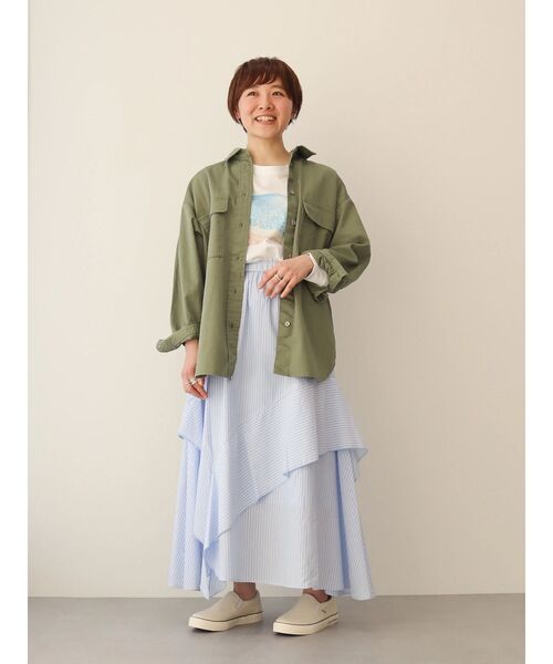 AMERICAN HOLIC(アメリカンホリック)の「【小柄女性向け】フリルティアードスカート(スカート・レディース・ストライプ/チェック・S)」の11枚目の写真