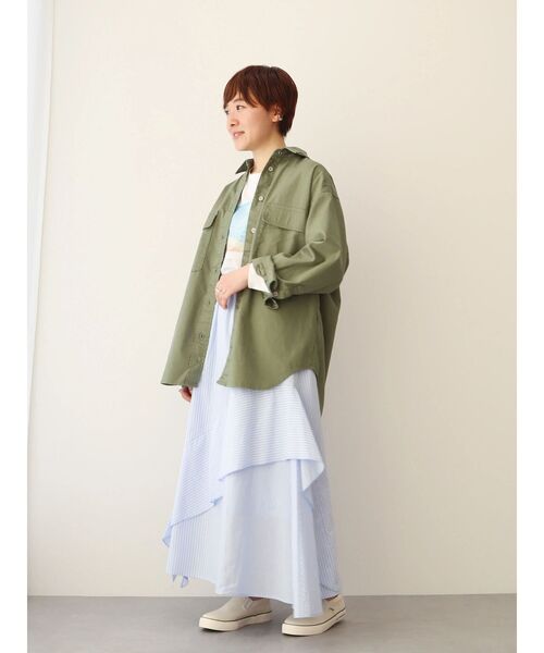 AMERICAN HOLIC(アメリカンホリック)の「【小柄女性向け】フリルティアードスカート(スカート・レディース・ストライプ/チェック・S)」の12枚目の写真