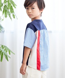 MAKE YOUR DAY（メイクユアデイ）の「後ろストライプ半袖Tシャツ■80～140cm（Tシャツ/カットソー・キッズ）」