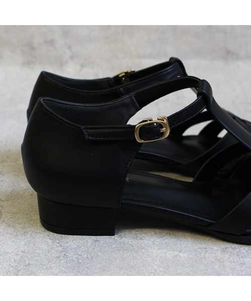 PANIER（パニエ）の「PANIER /PA2310-505/ グルカサンダル（サンダル・レディース・ブラック/ホワイト・37/39/38/36）」の6枚目の写真