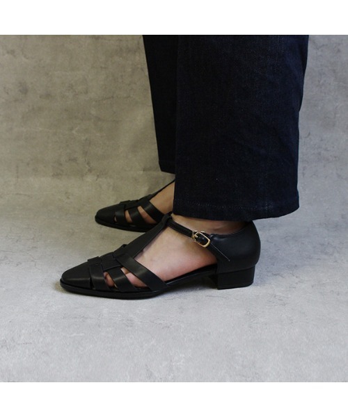 PANIER（パニエ）の「PANIER /PA2310-505/ グルカサンダル（サンダル・レディース・ブラック/ホワイト・37/39/38/36）」の9枚目の写真