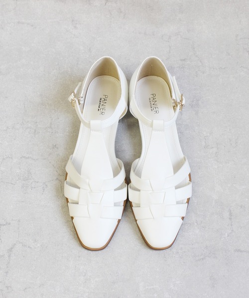PANIER（パニエ）の「PANIER /PA2310-505/ グルカサンダル（サンダル・レディース・ブラック/ホワイト・37/39/38/36）」の19枚目の写真