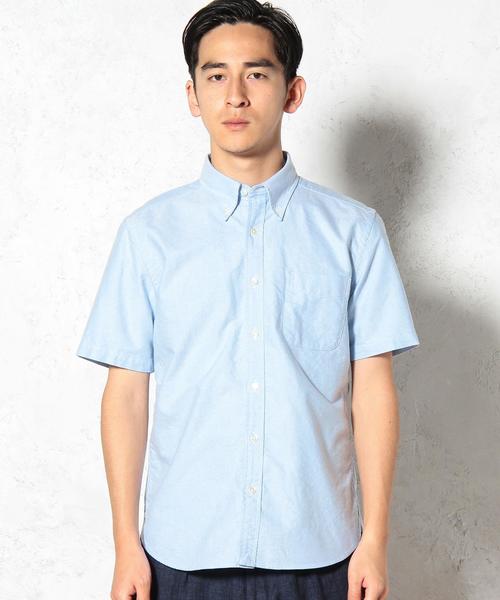 green label relaxing（グリーンレーベルリラクシング）の「◎40//OX GIZA BD-N S/S シャツ◆（シャツ/ブラウス・メンズ・ライトブルー/ネイビー/ホワイト・SMALL/X-LARGE/LARGE/MEDIUM）」の12枚目の写真