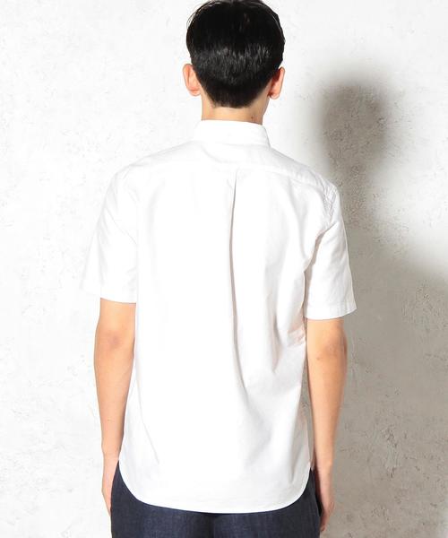 green label relaxing（グリーンレーベルリラクシング）の「◎40//OX GIZA BD-N S/S シャツ◆（シャツ/ブラウス・メンズ・ライトブルー/ネイビー/ホワイト・SMALL/X-LARGE/LARGE/MEDIUM）」の6枚目の写真