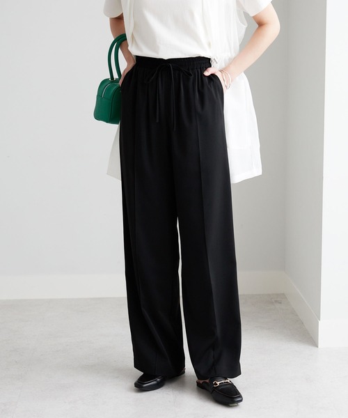 【完売品】（サイズ1）crewreピンタックスラブストレートパンツ crewre online shop / ピンタックスラブストレートパンツ