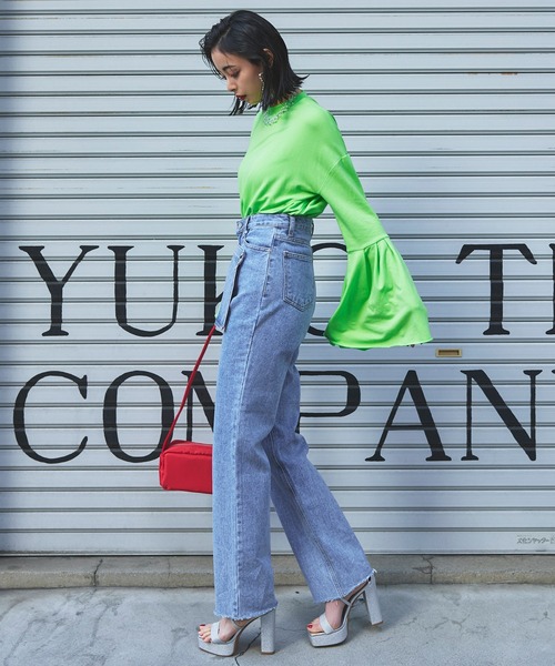 Narcissus（ナルシス）の「【Narcissus】ユニークデニムパンツ（デニムパンツ・レディース・ブルー・FREE）」の3枚目の写真