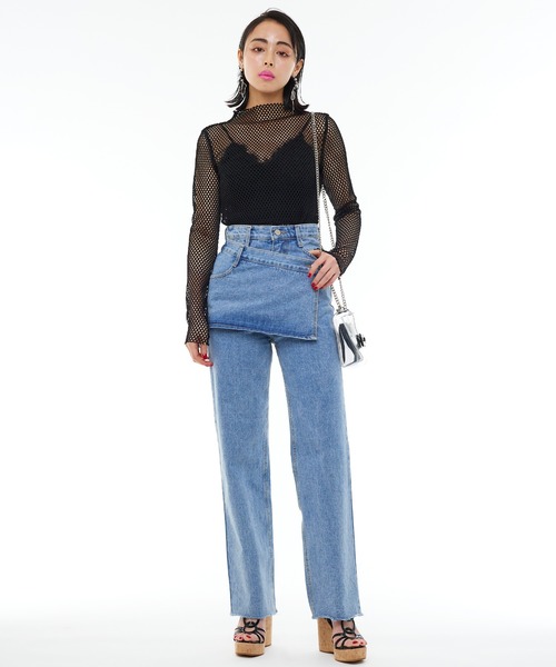 Narcissus（ナルシス）の「【Narcissus】ユニークデニムパンツ（デニムパンツ・レディース・ブルー・FREE）」の4枚目の写真